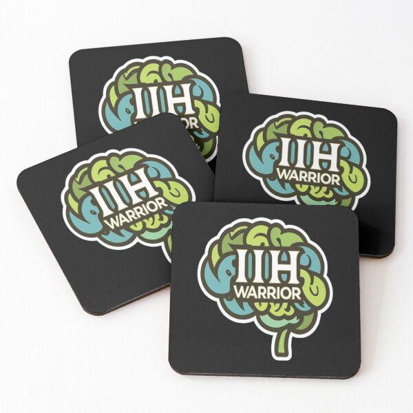 Item preview, Idiopathic Intracranial Hypertension Awareness Hope Ribbon Hearts IIH Warrior designed and sold by UrbanGraphixs.