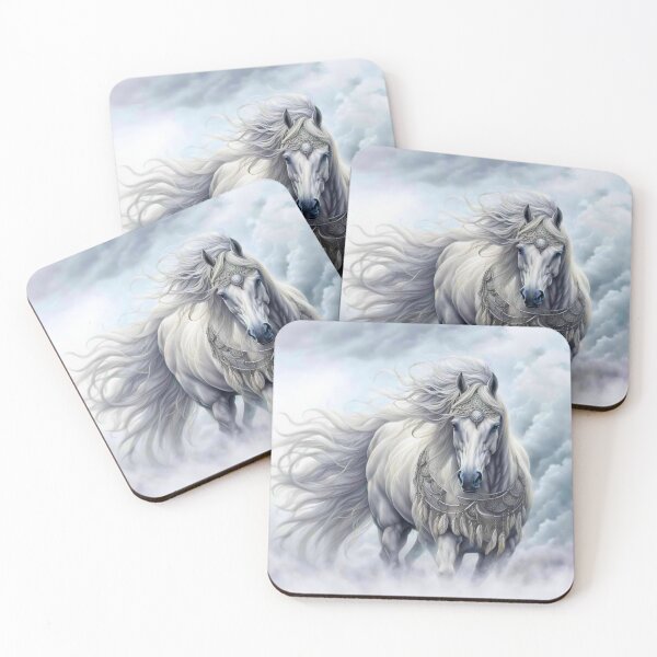 Item preview, Mystical Horse with Tribal Wear Windblown designed and sold by Stephanie Laird.