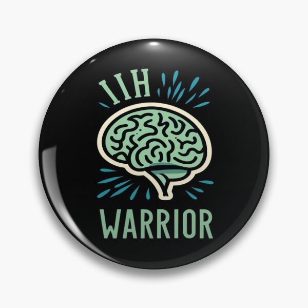 Item preview, Idiopathic Intracranial Hypertension Awareness Hope Ribbon Hearts IIH Warrior designed and sold by UrbanGraphixs.