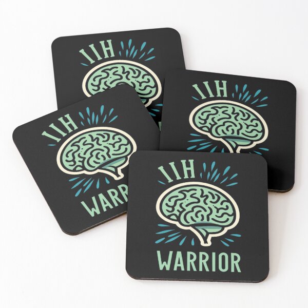 Item preview, Idiopathic Intracranial Hypertension Awareness Hope Ribbon Hearts IIH Warrior designed and sold by UrbanGraphixs.