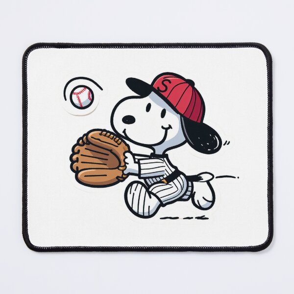 Item preview, snoopy plays baseball designed and sold by MakeYourDayShop.