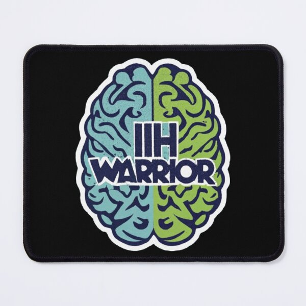 Item preview, Idiopathic Intracranial Hypertension Awareness Hope Ribbon Hearts IIH Warrior designed and sold by UrbanGraphixs.