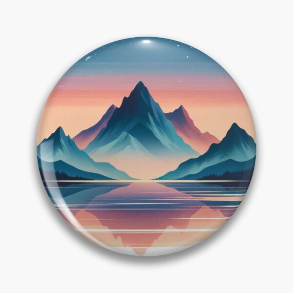 Artikelvorschau, Twilight Serenity: Reflektierende Bergtraumlandschaft entworfen und verkauft von Sovi14.
