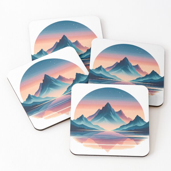 Item preview, Twilight Serenity: Reflective Mountain Dreamscape designed and sold by Sovi14.