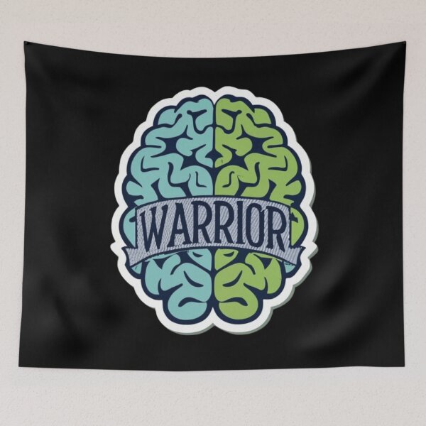 Item preview, Idiopathic Intracranial Hypertension Awareness Hope Ribbon Hearts IIH Warrior designed and sold by UrbanGraphixs.