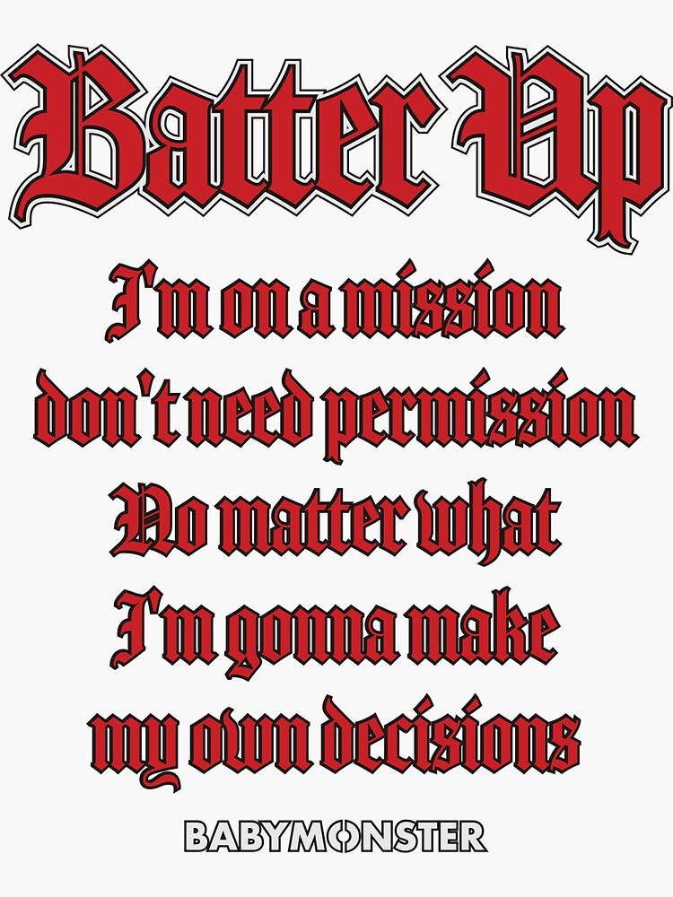 BABYMONSTER - Batter Up (Lyric Ver.)