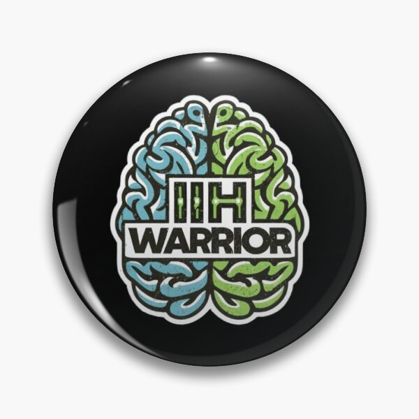 Item preview, Idiopathic Intracranial Hypertension Awareness Hope Ribbon Hearts IIH Warrior designed and sold by UrbanGraphixs.