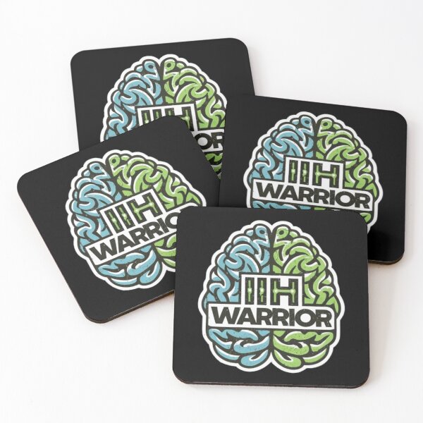 Item preview, Idiopathic Intracranial Hypertension Awareness Hope Ribbon Hearts IIH Warrior designed and sold by UrbanGraphixs.