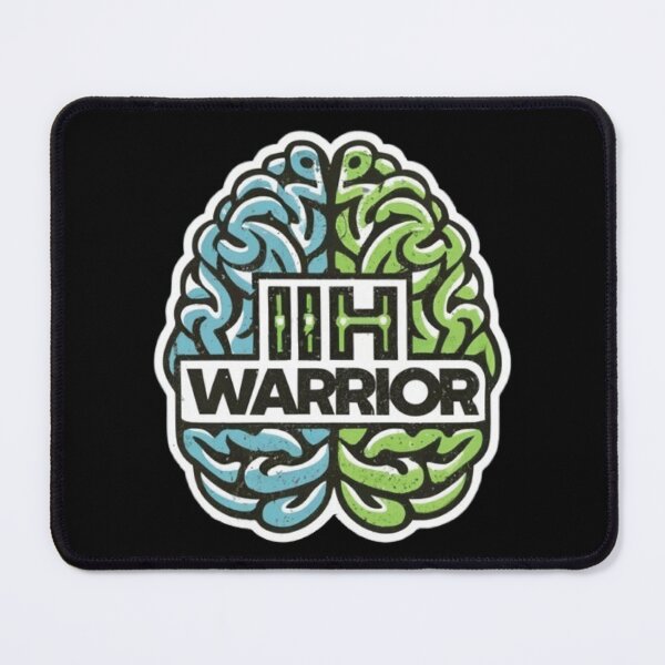 Item preview, Idiopathic Intracranial Hypertension Awareness Hope Ribbon Hearts IIH Warrior designed and sold by UrbanGraphixs.
