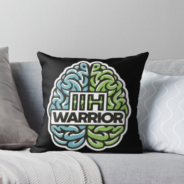 Item preview, Idiopathic Intracranial Hypertension Awareness Hope Ribbon Hearts IIH Warrior designed and sold by UrbanGraphixs.
