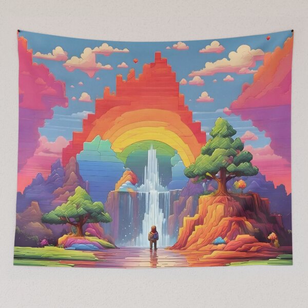 Item preview, Colorful Utopia: Rainbow Town designed and sold by WAUZ.