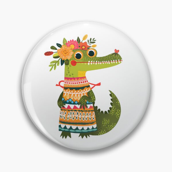 Item preview, Floral Crocodile Blossom Gator designed and sold by NatureStyle555.