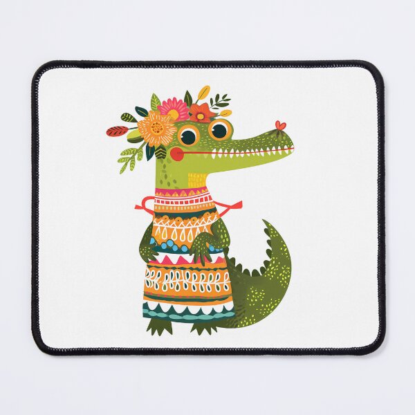 Item preview, Floral Crocodile Blossom Gator designed and sold by NatureStyle555.