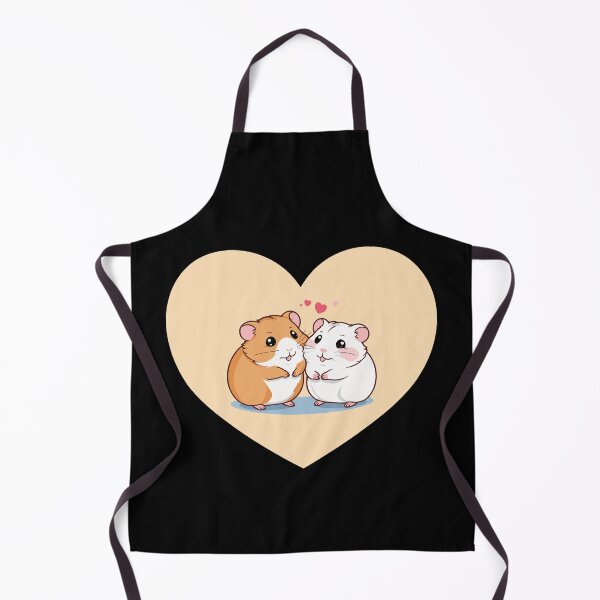 Item preview, A hamsters couple falling in love framed in the shape of a heart designed and sold by twisted-dot.