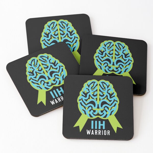 Item preview, Idiopathic Intracranial Hypertension Awareness Hope Ribbon Hearts IIH Warrior designed and sold by UrbanGraphixs.