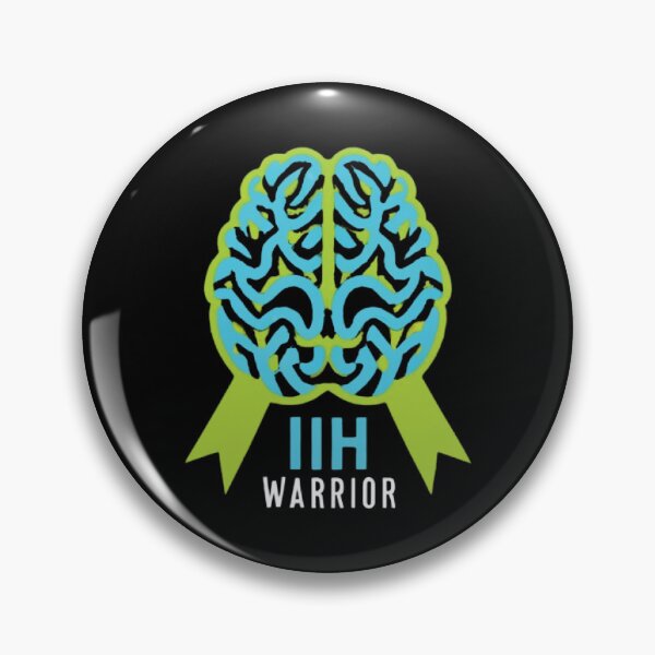 Item preview, Idiopathic Intracranial Hypertension Awareness Hope Ribbon Hearts IIH Warrior designed and sold by UrbanGraphixs.