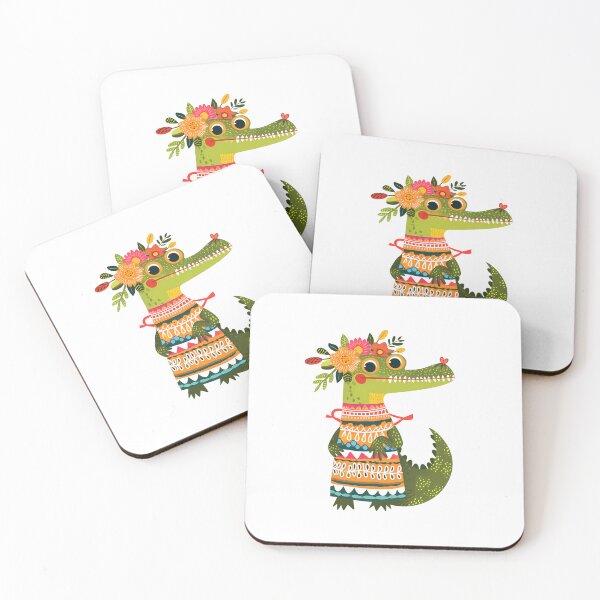 Item preview, Floral Crocodile Blossom Gator designed and sold by NatureStyle555.