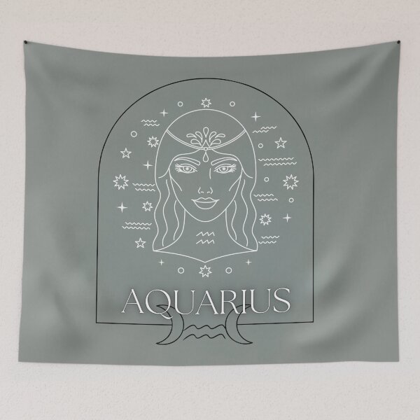 Item preview, Aquarius Horizon: Zodiac Wavebearer designed and sold by Domi Creatives.