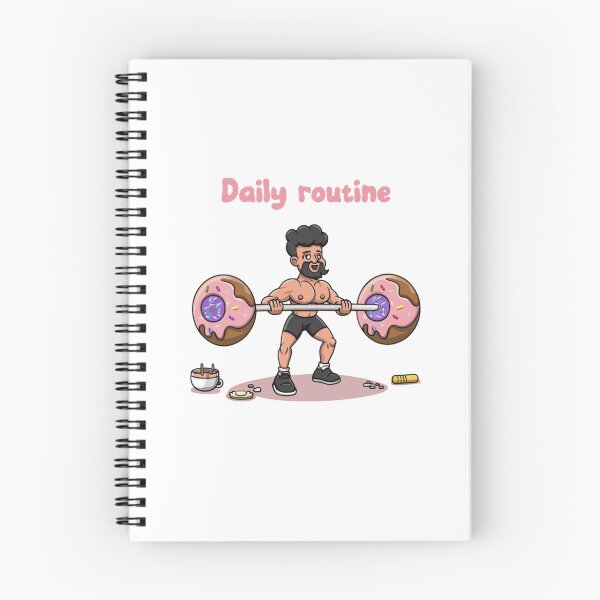 Item preview, Donuts daily routine funny sticker designed and sold by maypp.