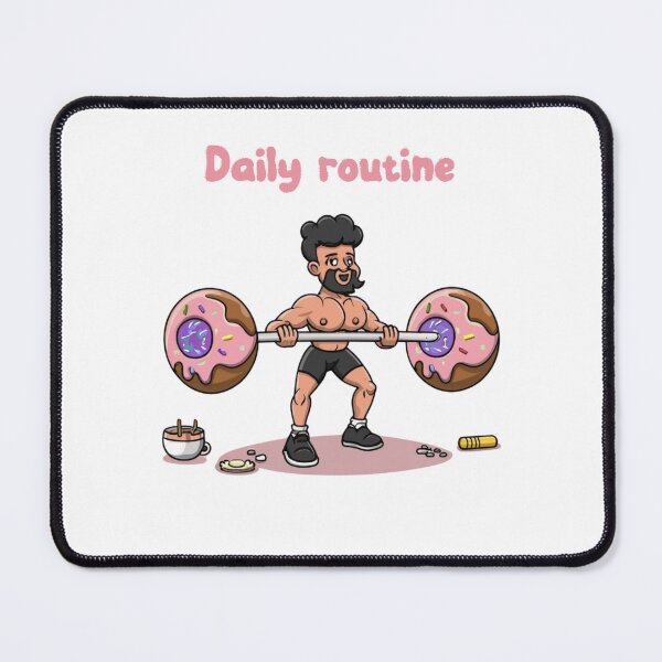 Item preview, Donuts daily routine funny sticker designed and sold by maypp.
