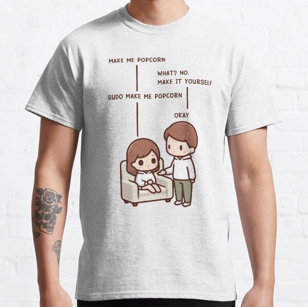 Item preview, Sudo Make Me Popcorn - Siblings version designed and sold by CutePlanetEarth.