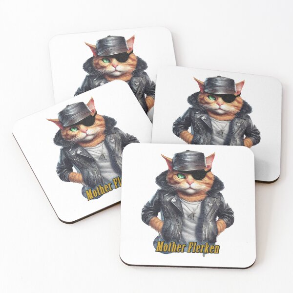 Item preview, Mother Flerken cat wearing a black leather jacket with a cap designed and sold by jnsmerchstore.