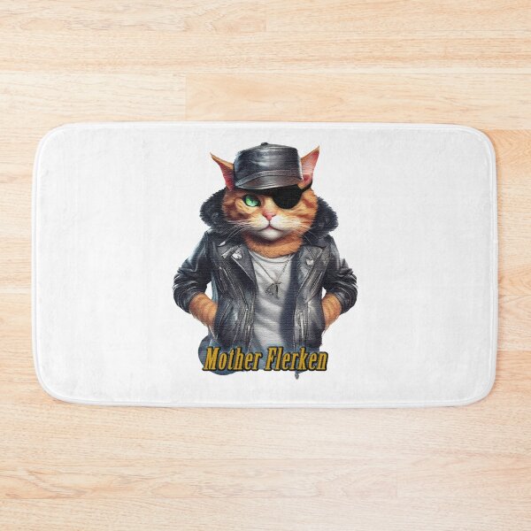 Item preview, Mother Flerken cat wearing a black leather jacket with a cap designed and sold by jnsmerchstore.