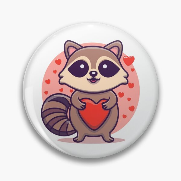Item preview, mapache san valentin designed and sold by PulseGraph.