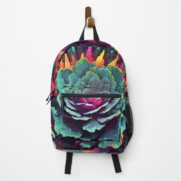 Item preview, Neon Dreamland: Kaleidoscopic Neon Kale designed and sold by WAUZ.