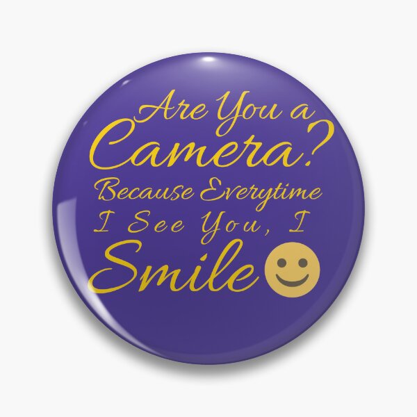 Item preview, Flirty quotes: Are you a camera (Purple and gold) designed and sold by Moneysingh95.