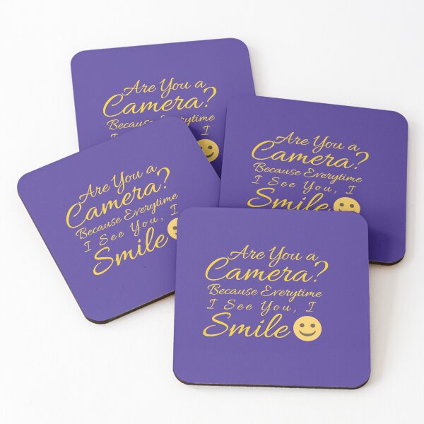 Item preview, Flirty quotes: Are you a camera (Purple and gold) designed and sold by Moneysingh95.
