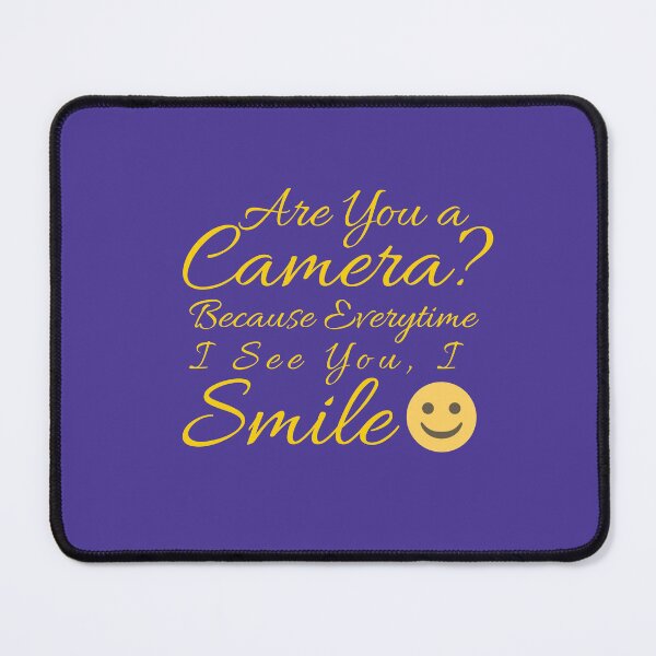 Item preview, Flirty quotes: Are you a camera (Purple and gold) designed and sold by Moneysingh95.