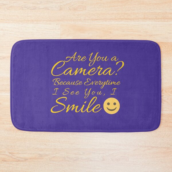 Item preview, Flirty quotes: Are you a camera (Purple and gold) designed and sold by Moneysingh95.