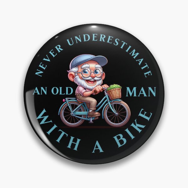 Item preview, Never Underestimate An Old Man With A Bike designed and sold by SeledineArt.