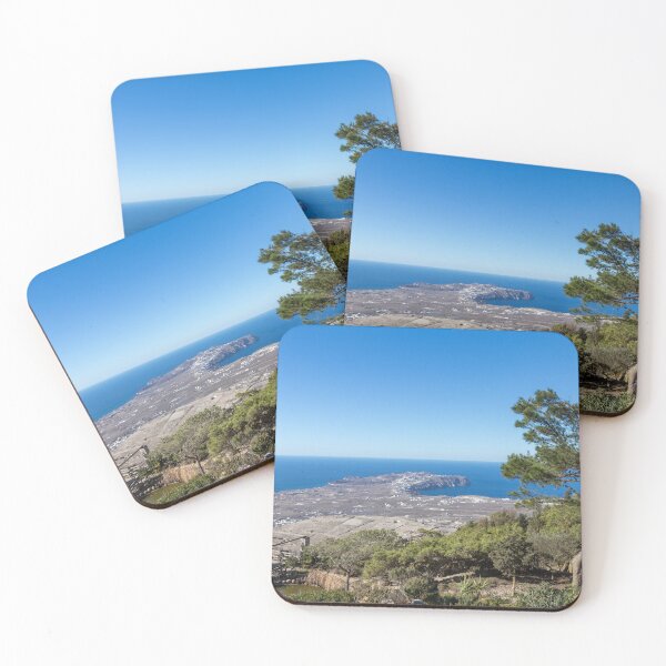 Item preview, Expansive Santorini Island View, Greece designed and sold by SafariByMarisa.