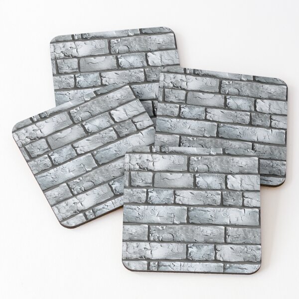 Item preview, Gray Brick Masonry - Stone Wall Pattern designed and sold by Sir Meow Meow.