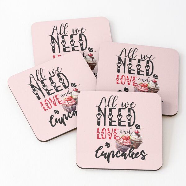 Item preview, ALL WE NEED LOVE AND CUPCAKES  designed and sold by BYNANA80.