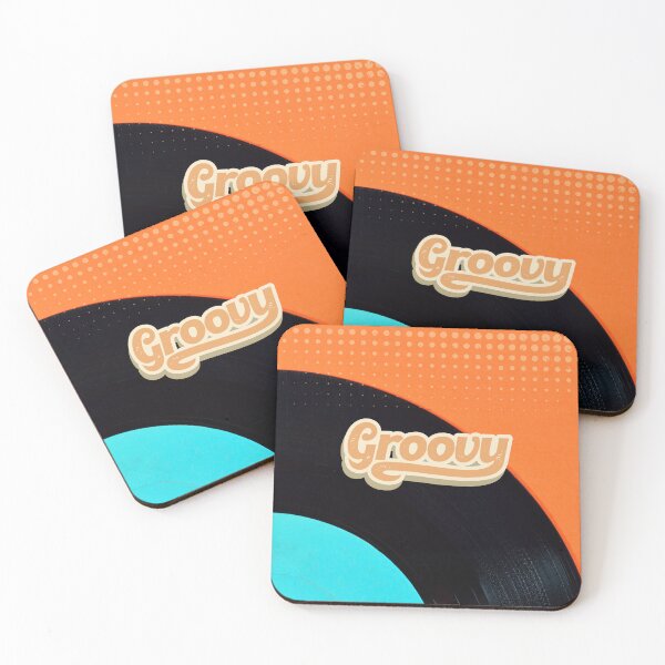 Item preview, Groovy Retro style orange and black Art design designed and sold by simplestic.