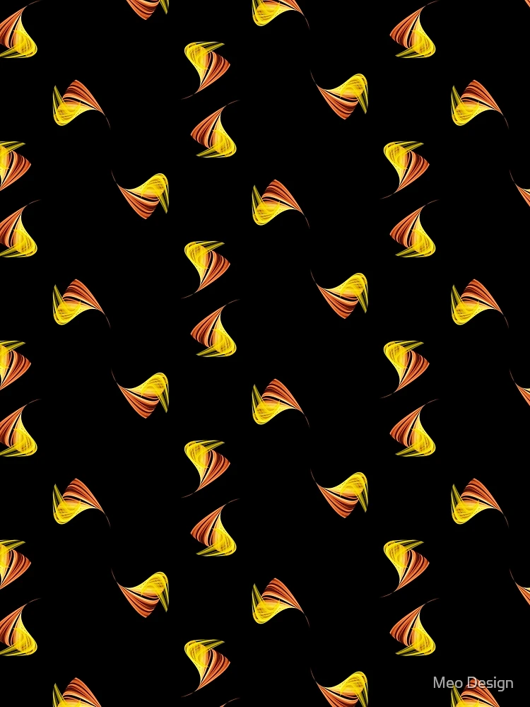 Thumbnail 3 of 3, Scarf, Fire flames pattern designed and sold by Meo Design.