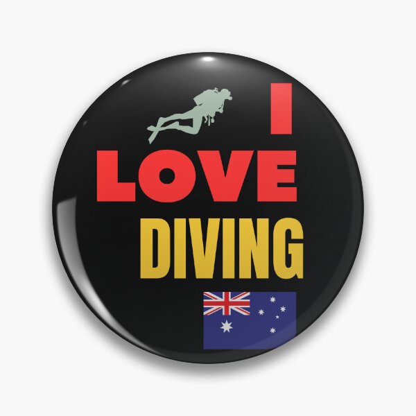 Item preview, I love diving Australia flag designed and sold by dwangarts.