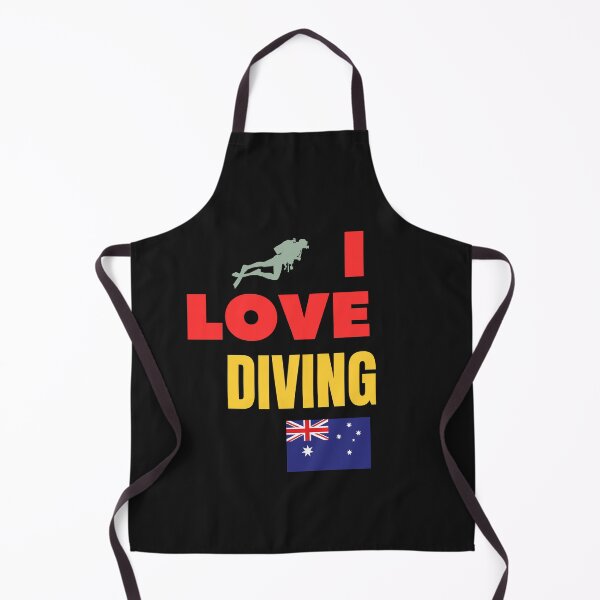 Item preview, I love diving Australia flag designed and sold by dwangarts.