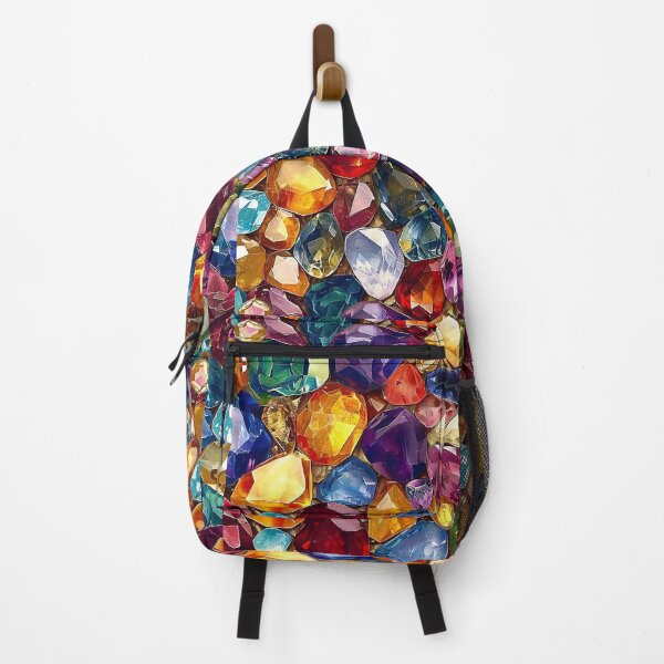 Item preview, Kaleidoscope of Gems - Vibrant Jewel Tapestry Art designed and sold by Sir Meow Meow.