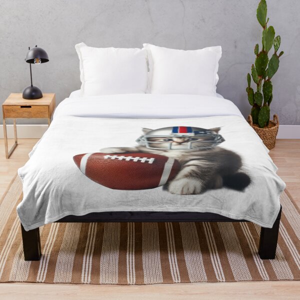 Item preview, Cat Playing American Football - Funny and Cute Animal Design designed and sold by joyfulcow.