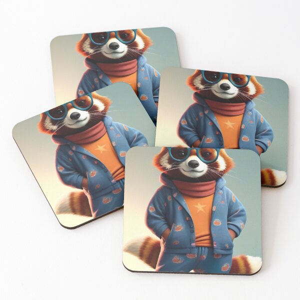 Item preview, Panda Panache: Stylish AI Bear in Pajamas and Glasses designed and sold by Zooartia.