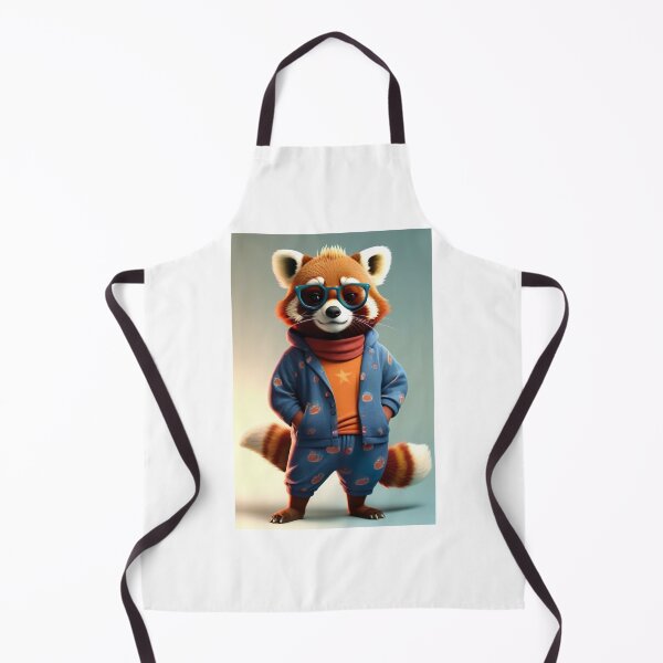 Artikelvorschau, Panda Panache: Stilvoller KI-Bär im Pyjama und mit Brille entworfen und verkauft von Zooartia.
