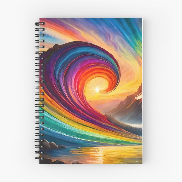 Aperçu de l'œuvre La vague arc-en-ciel V2 créée et vendue par Dan Farsaci.