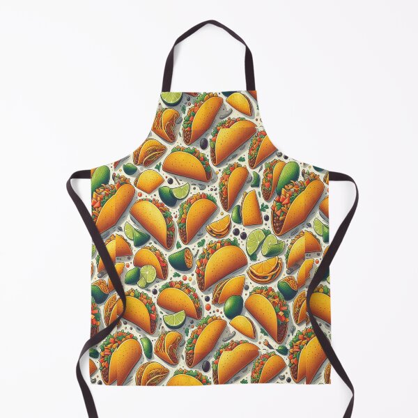 Item preview, Tacos and Lemon - Food Pattern designed and sold by PatternInArt.
