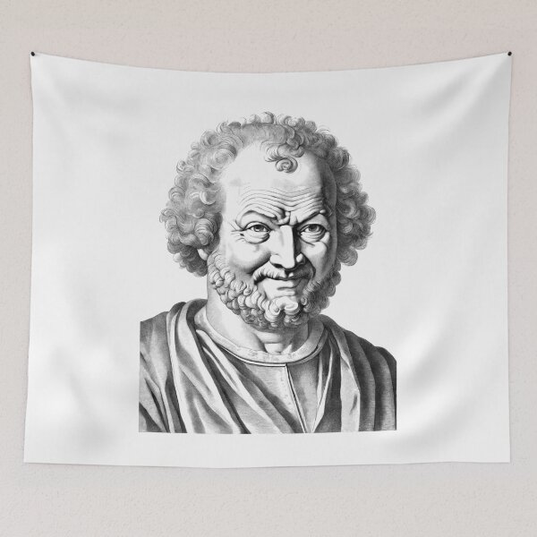 Item preview, Portrait of Democritus designed and sold by NTGUILTY.
