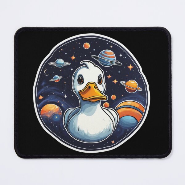 Item preview, Space Duck Sticker designed and sold by PooArtCrafts.