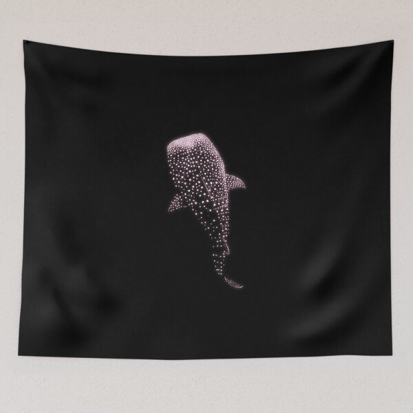 Item preview, Glowing Pink Neon Whale Shark Optical illusion designed and sold by lachataigne.